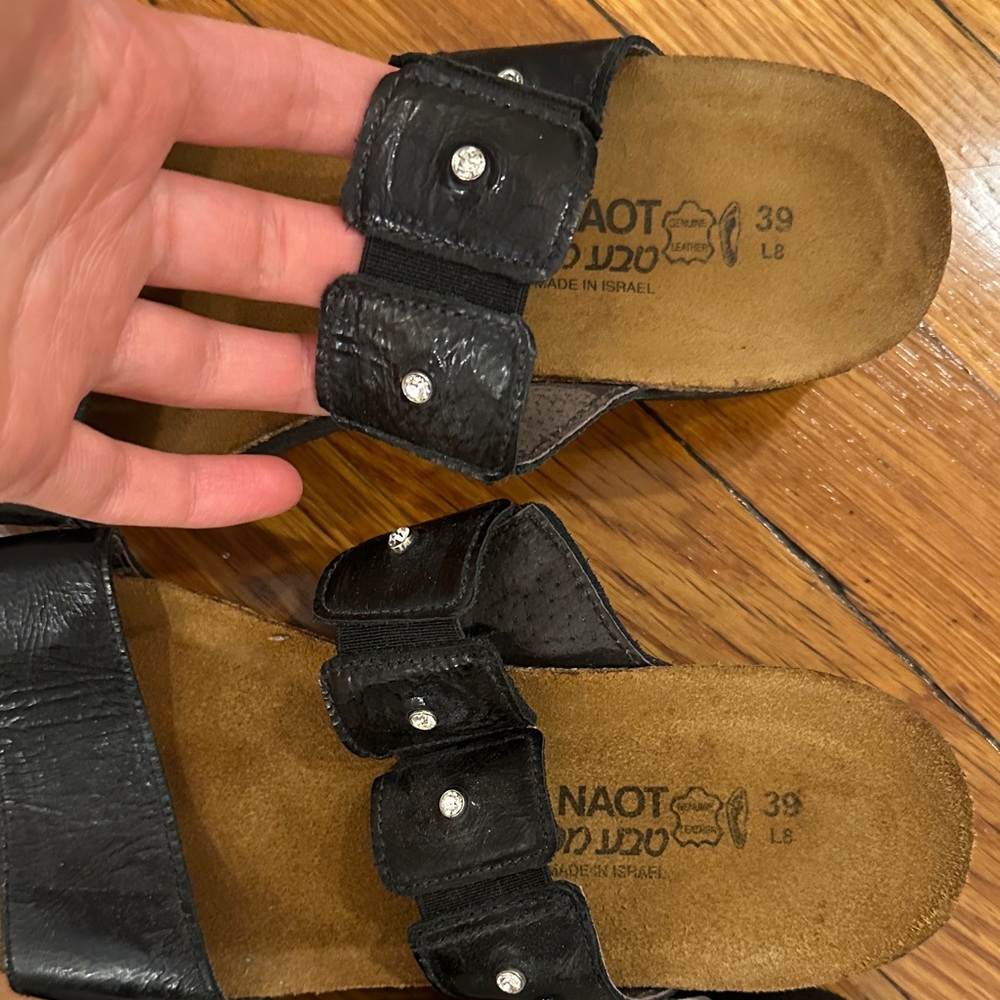 2 pairs of Naot Slide Sandals - Picture 3 of 5
